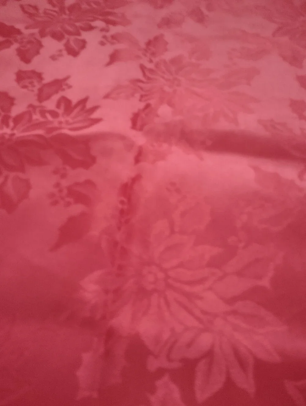 Damask Red Festive Holiday Tablecloth